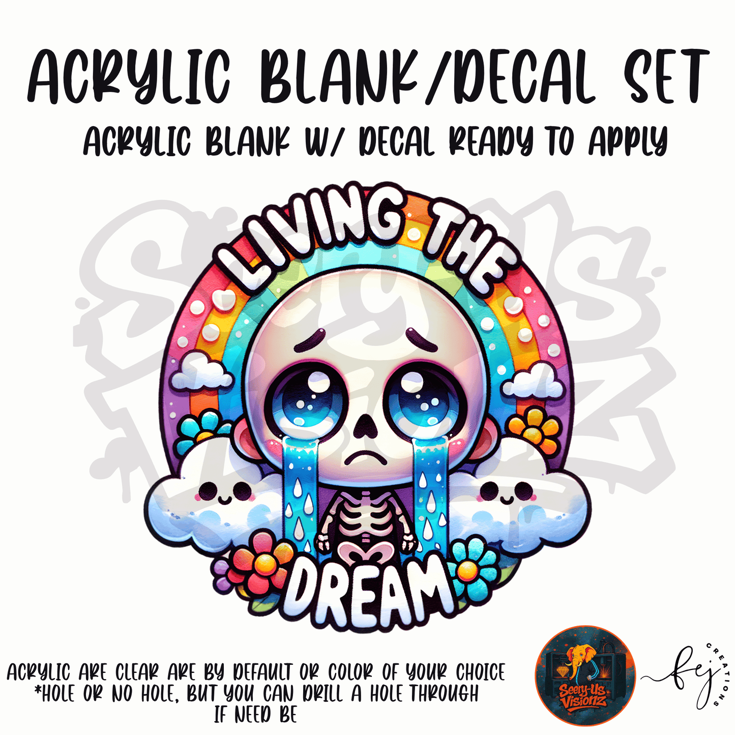 Living The Dream Acrylic & Decal Kit