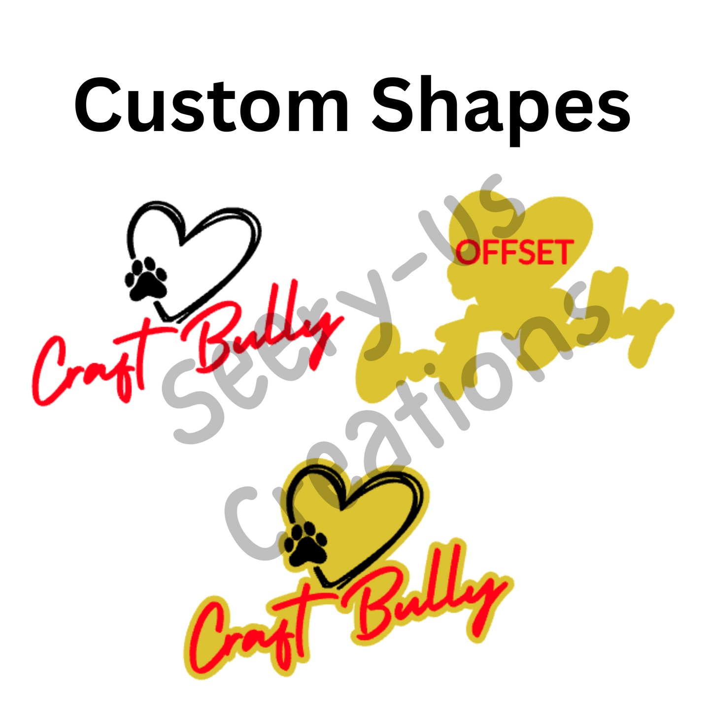 5- Pack Custom Acrylic Blanks - Your Own Custom Shape for Keychains, Bag Charms, Badge Reel; Cast Acrylic use for Sublimation, UV Resin, Epoxy, Vinyl, Waterslide