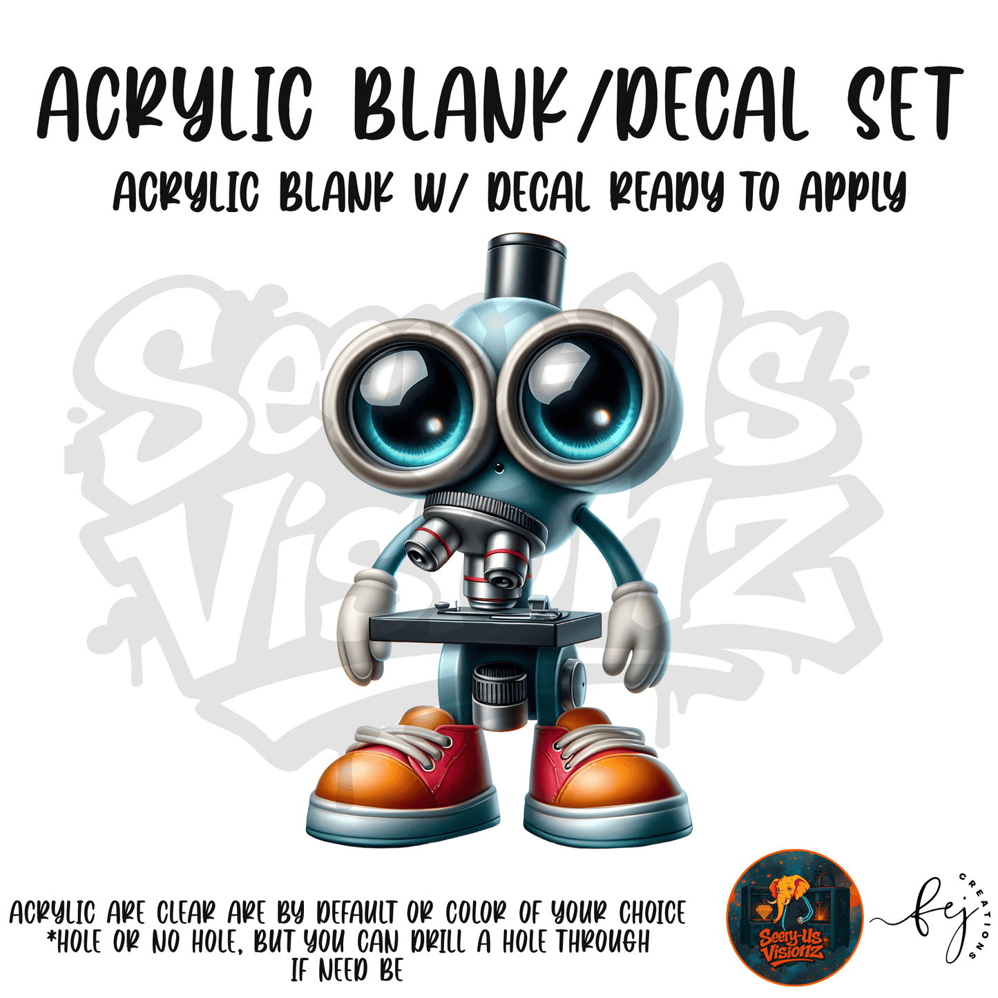 Microscope Cutie Acrylic & Decal Kit