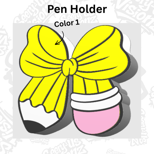Bow Pencil Pen Holder