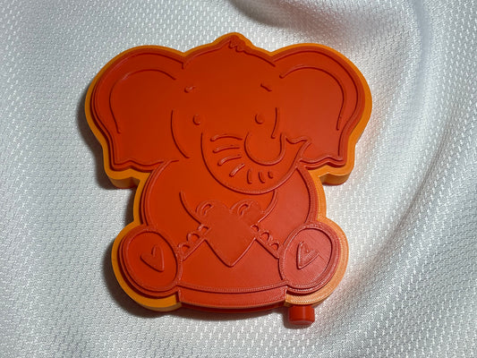 ELEPHANT W/ HEART STL SS30