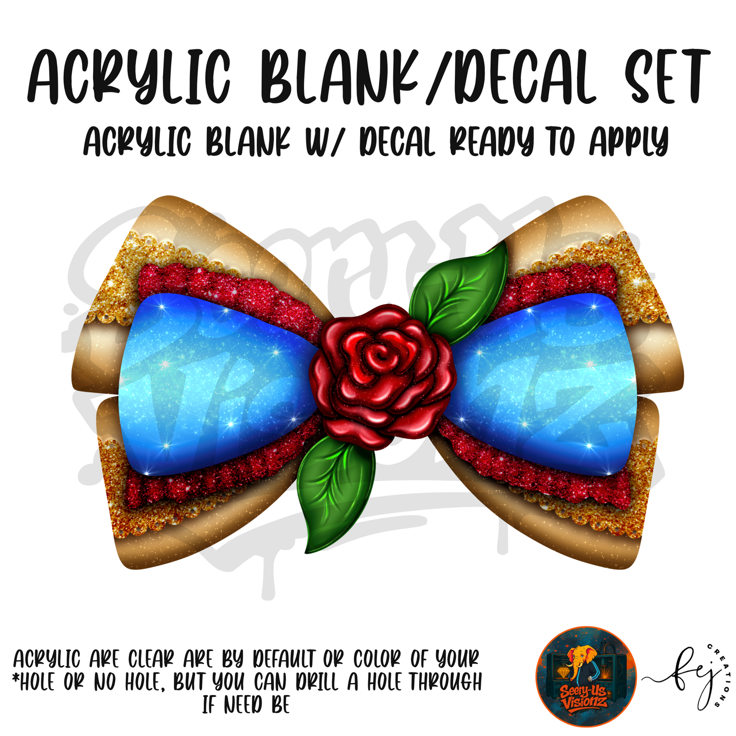The Enchanted Intellectual Bow Acrylic & Decal Kit