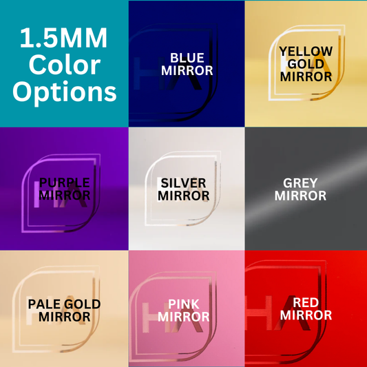 Acrylic By The Sheet - 1.5MM - Testing