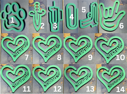 Acrylic Jumbo Paperclip Blanks- Sublimation Acrylic- 5 Pack