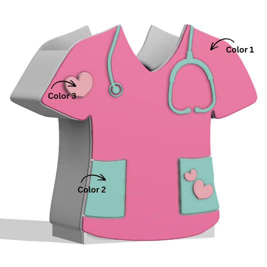 Scrub Top Pen Holder