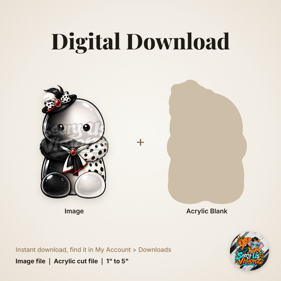 Spotted Fur Coat Jelly acrylic blank and digital download