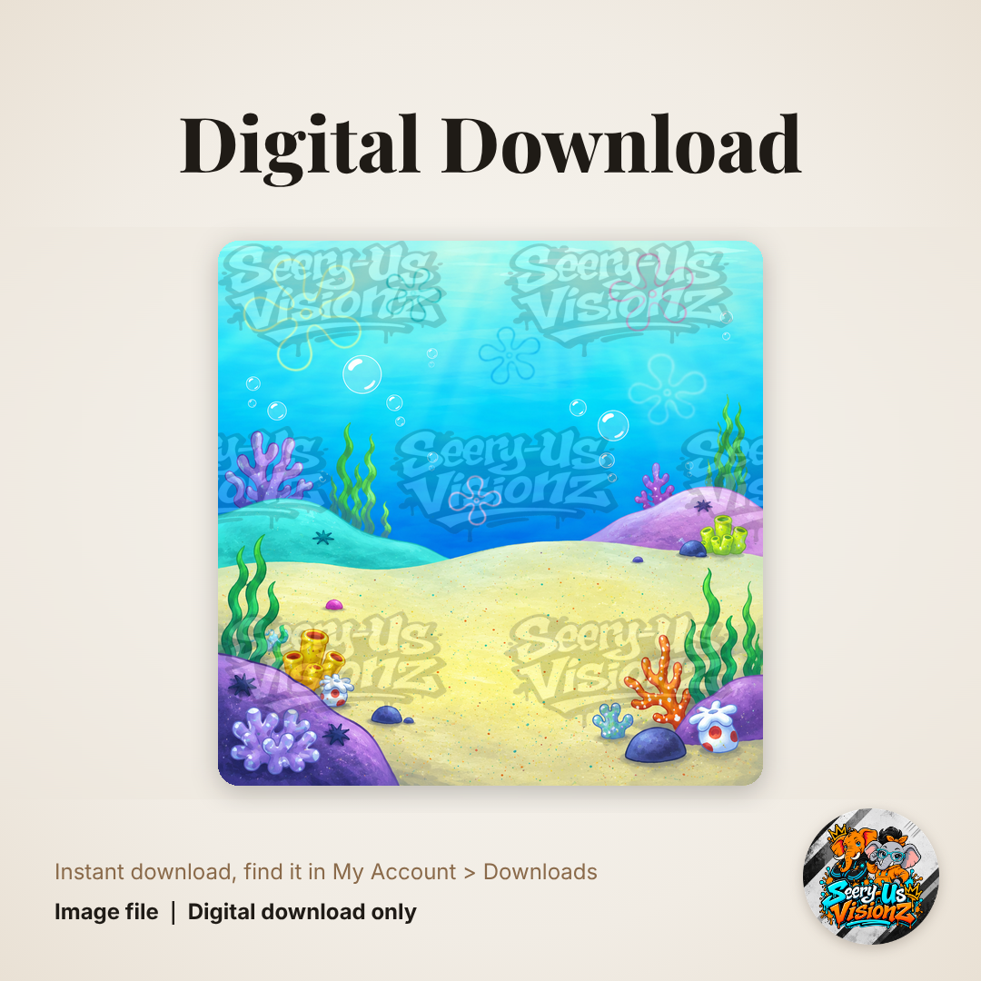 Underwater Seafloor Background digital download