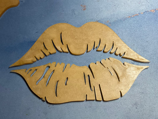 Lips w/Acrylic Back - Sublimation Acrylic