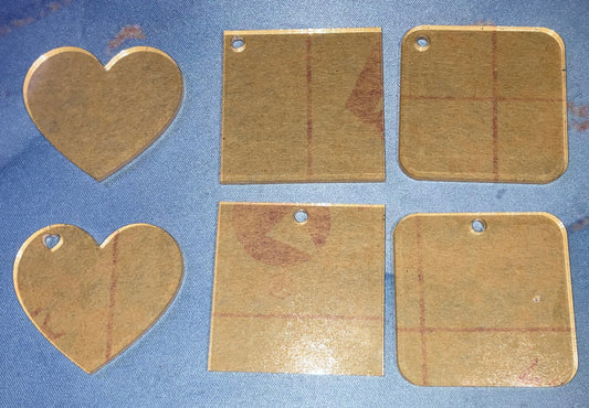 Acrylic Shape Blanks – 5 Pack Basic Shapes