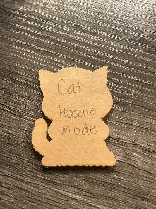 Cat Hoodie Mode- Custom Cut w/ Digital Download- 5 Pack