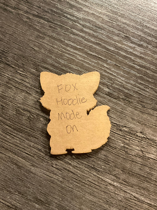 Fox Hoodie Mode- Custom Cut w/ Digital Download- 5 Pack