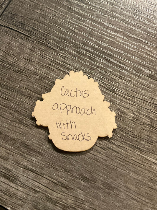 Cactus- Approach with Snacks- Custom Cut w/ Digital Download- 5 Pack