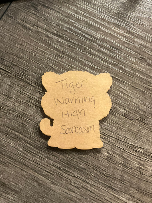Tiger - High Sarcasm- Custom Cut w/ Digital Download- 5 Pack