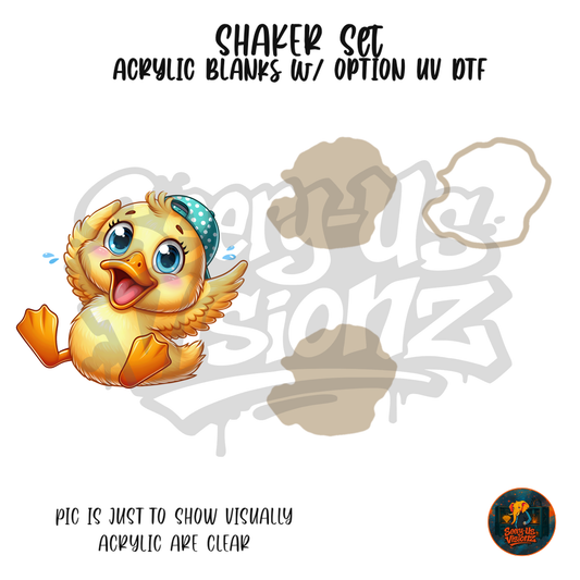 Baby Duck shaker set acrylic blanks