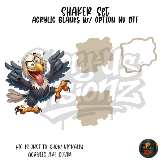 Goofy Vulture shaker set acrylic blanks