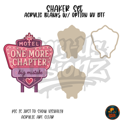 One More Chapter Motel shaker set acrylic blanks