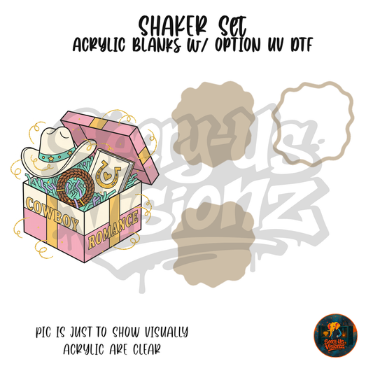 Pastel Cowgirl Box shaker set acrylic blanks