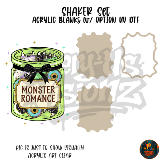 Monster Romance Jar shaker set acrylic blanks