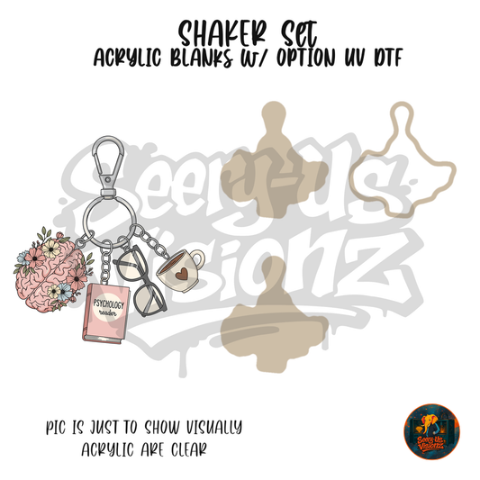 Psychology Charm Set shaker set acrylic blanks