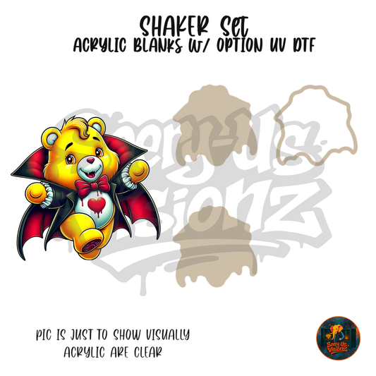 Vampire Yellow Bear shaker set acrylic blanks