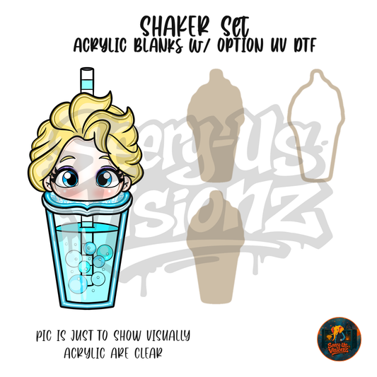 Ice Braid Tumbler Girl shaker set acrylic blanks
