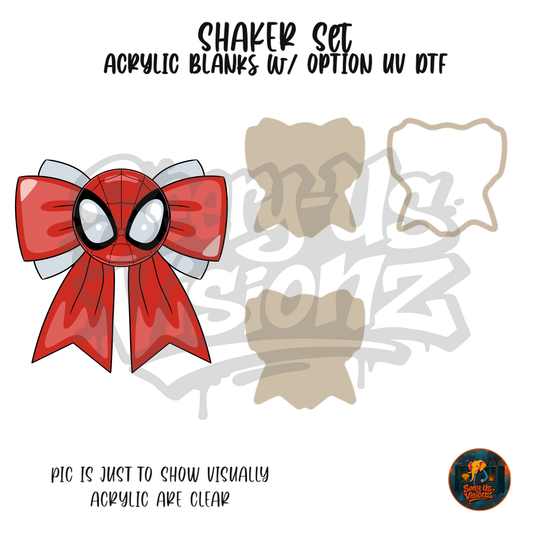 Red Spider Hero Bow shaker set acrylic blanks