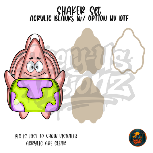 Silly Starfish Snack Pack shaker set acrylic blanks