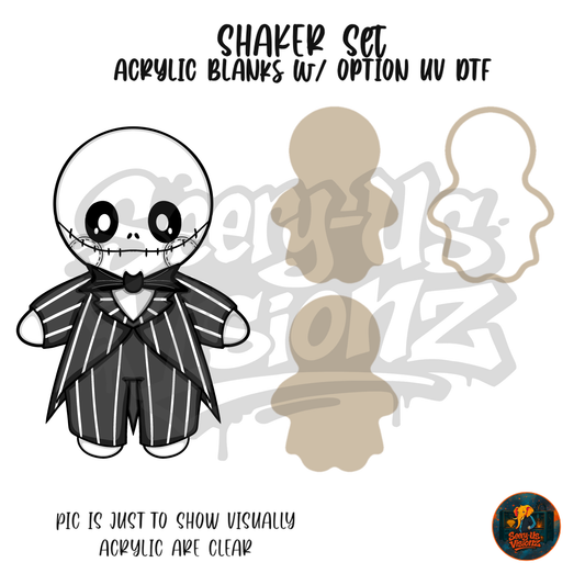 Skeleton Suit Friend shaker set acrylic blanks