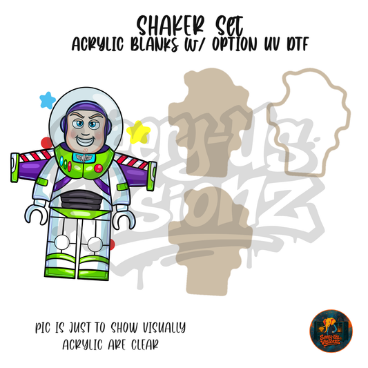 Space Ranger Hero shaker set acrylic blanks