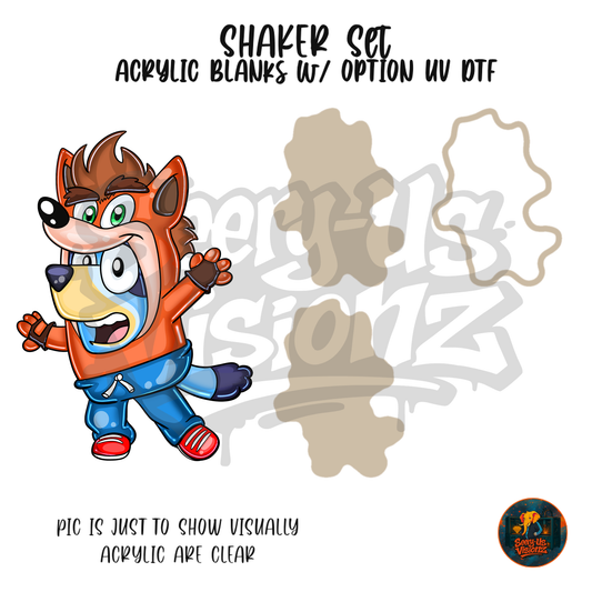 Wild Orange Mascot shaker set acrylic blanks