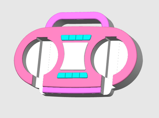 Radio Glasses - Badge Reel Holder