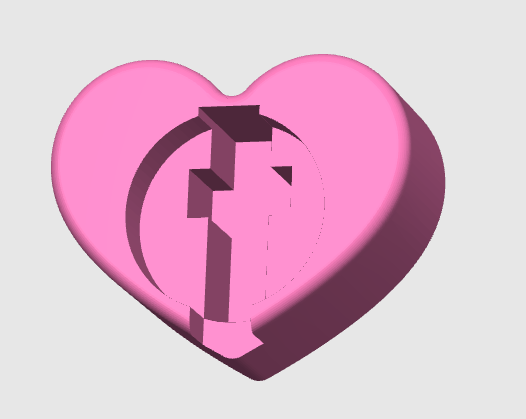 Heart - Badge Reel Holder