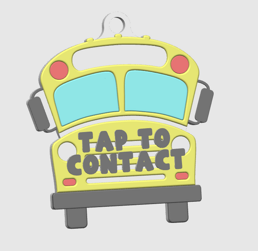 School Bus Tag - NFC Keychains
