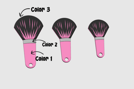 MakeUp Brush - NFC Keychains
