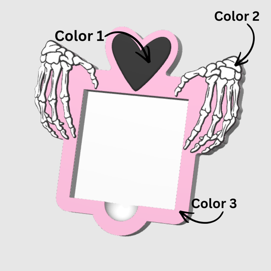 Skeleton Hands - Sticky Notes Holder Small