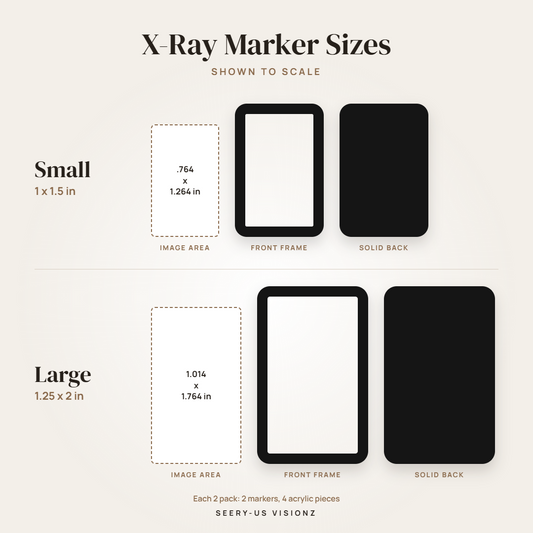 X-Ray Markers Acrylic 2 Pack