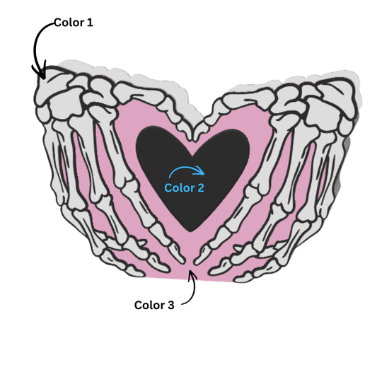 Skeleton Trinket & Bead Tray 3D Printed