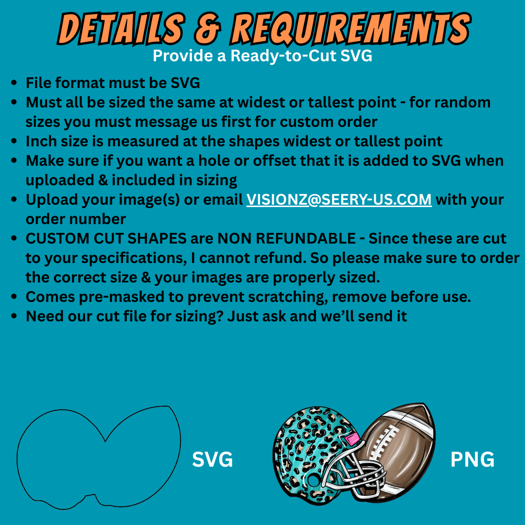 Your Own Custom Acrylics- 1.5" Cut Wholesheet ~77 Blanks