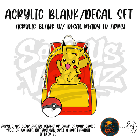 Electric Buddy Backpack Acrylic & Decal Kit