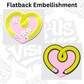 Heart Pencil - Embellishment Flatback Charm