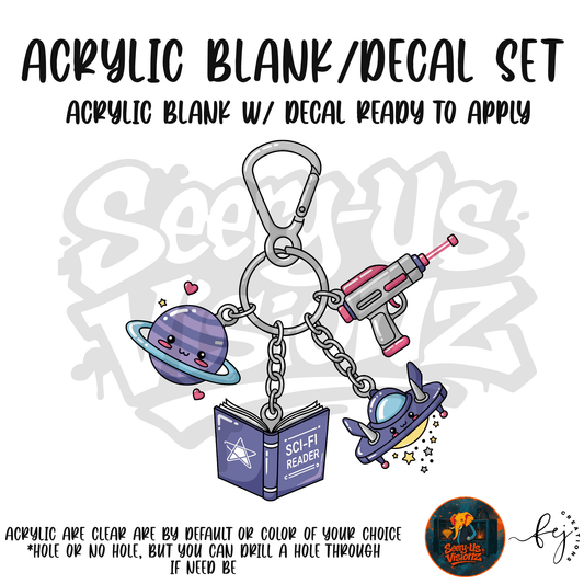 Spacer Charm Set Acrylic & Decal Kit