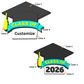 Grad Cap - Embellishment Flatback Charm