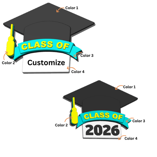 Grad Cap - Embellishment Flatback Charm