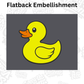 Rubber Duck - Embellishment Flatback Charm