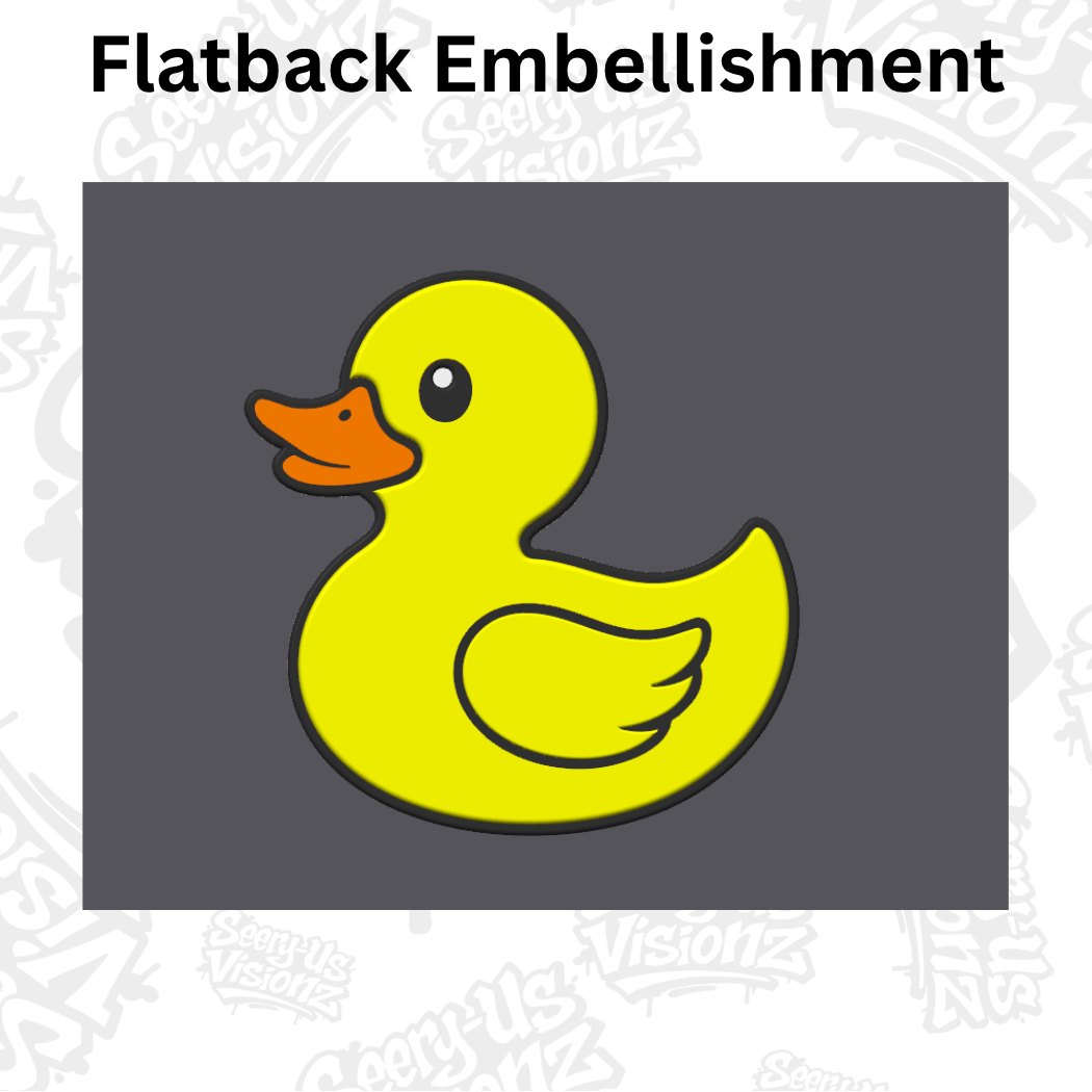 Rubber Duck - Embellishment Flatback Charm