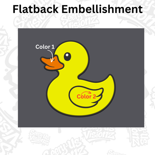 Rubber Duck - Embellishment Flatback Charm