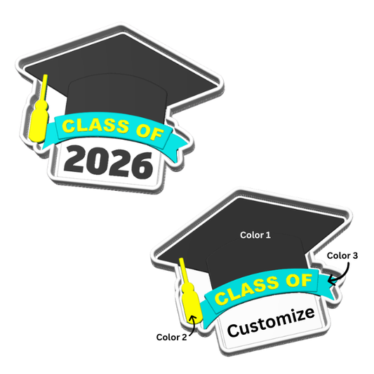 Grad Cap Trinket & Bead Tray 3D Printed