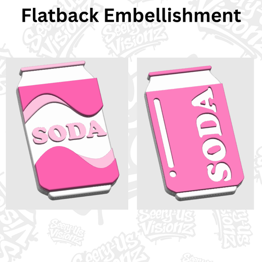 Soda Can - Embellishment Flatback Charm