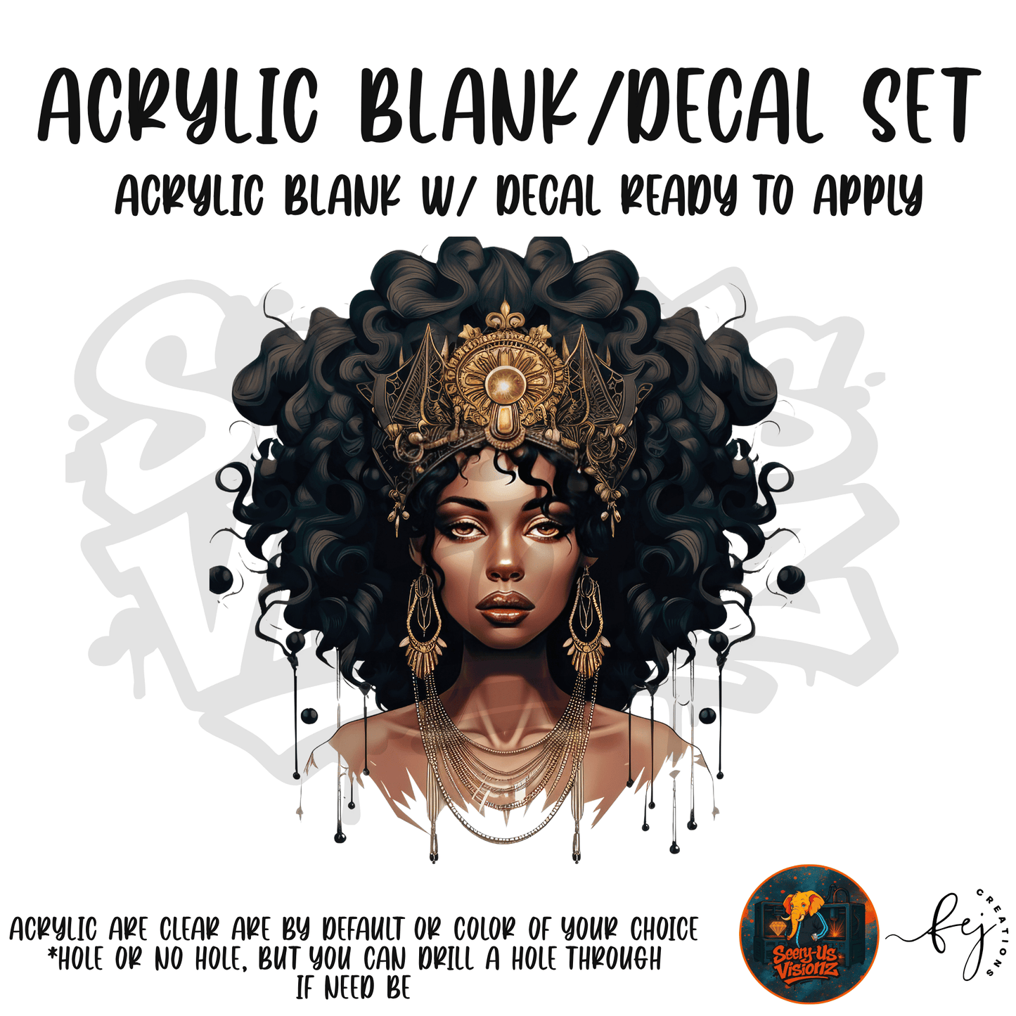 Crown Beauty Acrylic & Decal Kit