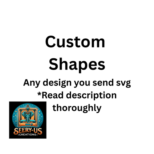 5- Pack Custom Acrylic Blanks - Your Own Custom Shape for Keychains, Bag Charms, Badge Reel; Cast Acrylic use for Sublimation, UV Resin, Epoxy, Vinyl, Waterslide